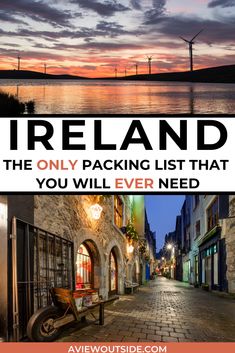 an image of ireland the only packing list that you will ever need