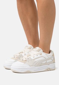 Puma Sportbačiai - white/sedate gray Sedate Gray, White Puma Sneakers, Puma Trainers, Puma Sneakers, Sneaker Collection, Puma Sneaker, Nike