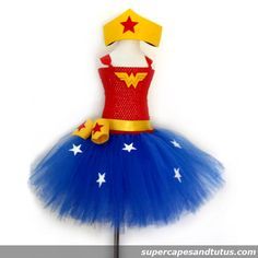 a dress made to look like wonder woman