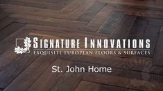 the logo for signature innovations exquisite european floors and surfaces, st john's home