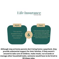 an info sheet describing the benefits of life insurance