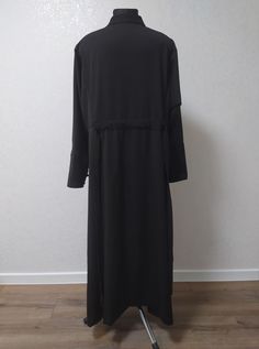 PAY ATTENTION! We have no items of clothing on stock. Production time will take 2-4 weeks (depending on the workload). Please allow about 2-4 weeks to complete your order. I hope for your understanding. Winter cassock made of wool - Black cassock in wool - Warm orthodox ondercassock - Winter innercassock Material: wool. This cassock is created in line with the Orthodox tradition. If you need to make personal changes to cassocks design, contact me before purchase. The measurements I will need: 1. Modest Long Thobe For Formal Occasions, Formal Modest Thobe, Ceremonial Black Naqshi Traditional Wear, Formal Long Black Thobe, Black Long Formal Thobe, Formal Black Long Thobe, Michigan Summer, Russian Fashion, Shirt Collar