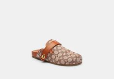 Blake Clog In Signature Textile Jacquard | COACH Coach Shoes, Small Leather Goods, Small Bags, Flat Shoes Women, Loafer Flats, Clogs, Shoes Flats, Clothing And Shoes, Leather Upper