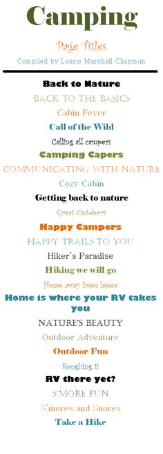 an image of a poster with the words camping on it