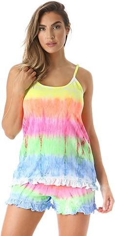 Shop #Amazon fashion's hottest tie dye looks to rock out this summer!  #Amazon #Amazon fashion #Amazon fashion finds #tiedye #tie-dye #tiedyeshirts tie dye, cute tie dye outfits, rainbow tie dye, tie dye background, tie dye designs, tie dye dress, tie dye fashion, tie dye hoodies, tie dye ideas, tie dye outfits, tie dye patterns, tie dye sweatshirt, tie dye t shirts, tie dye matching sets Woman Pajamas, Womens Pj Sets, Pajama Short Set, Pajamas Summer, Pajama Short, Womens Pajama Shorts