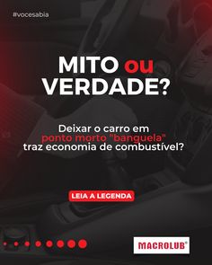 a red and black advertisement with the words, mito ou verdade?