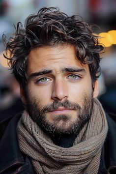 Man With Auburn Hair, Brown Hair And Grey Eyes, Boy Haircut Ideas, Mid Length Curly Hairstyles, Boys Haircut Styles, Mens Haircuts Short Hair, Boy Haircut, Wavy Hair Men