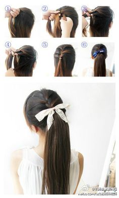 ponytail and braid Chic Hairstyles, Ponytail Hairstyles, Hair Day, Pretty Hairstyles, Hair Hacks, Hair Looks