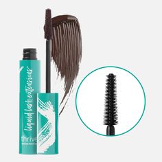 Instantly create the look of lash extensions with this award-winning, best-selling tubing mascara that won't clump, flake or smudge. This water-resistant formula is available in 6 shades! Voted 'Best Vegan Tubing Mascara' byWho What Wear. Learn more about our entire expert lash line to get your best lashes ever. Explore the collectionHERE. | Thrive Liquid Lash Extensions Tubing Mascara in Brown/Black (Crystal) | Thrive Causemetics | 100% Vegan Makeup | Best Cruelty-Free Cosmetics. Thrive Causeme Thrive Mascara, Mascara For Sensitive Eyes, Makeup Suggestions, Lash Extension Mascara, Soft Autumn Color Palette, Thrive Causemetics, Tubing Mascara, Faux Lashes, Black Liquid