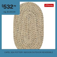 an oval rug is shown with the price tag for $ 532