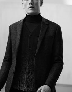 COS | Autumn Winter 2014 Men's Collection Men Outfits Ideas, Winter Dressing, F Men, Turtle Neck Men, Moncler Jacket, Jewelry Men, Sharp Dressed Man, Mens Winter Fashion, Mens Fragrance