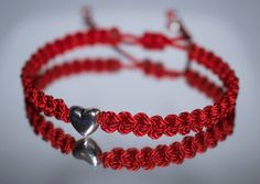 hand-made red string bracelet with a metal heart bead for wrist sizes from 6 to 9 in. These bracelets are worn to attract good fortune, bring a good mood and to ward off bad vibes. Bracelet Evil Eye, Good Luck Bracelet, Evil Eye Protection, Zip Code Gifts, Red String Bracelet, Red String, Metal Heart, Cute Heart, String Bracelet