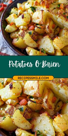 The ultimate guide to crispy Potatoes O’Brien! Golden potatoes, colorful bell peppers, and onions make a savory side dish perfect for breakfast, brunch, or dinner.