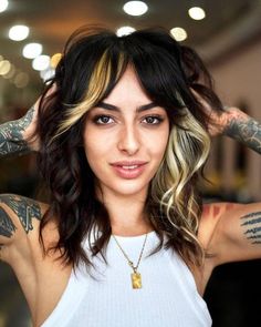 Block Hair Color, Color Block Hair, Shag Hairstyles, Edgy Hair, Shag Haircut, Hair Color And Cut, Hair Inspo Color, Hair Envy