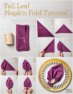 how to make an origami bird with purple fabric and gold trimmings