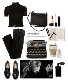 J Crew Aesthetic, Writer Outfits Aesthetic, Writer Outfits, Outfits For University, Beauty And Brains, I Am Her, Serge Lutens, Rosetta Getty, All Black Everything