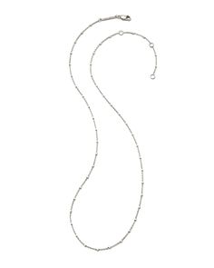 Meet your newest styling staple: the Single Satellite Chain Necklace in Sterling Silver. Featuring Kendra’s favorite dotted chain, this elevated base is a must have whether you plan to layer or style it solo. Silver Kendra Scott, Birthday Discount, Sold Out Sign, Demi Fine Jewelry, Silver Prices, Kendra Scott, Pure Silver, White Silver, Rhodium Plated