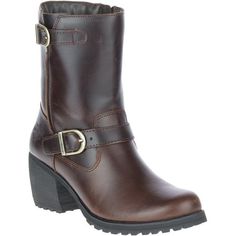 Harley-Davidson Women's Lalanne Brown Motorcycle Engineer Boots, D84689. Footwear that also offers protection and has a heritage look. The new Lalanne Collection is designed specifically for the modern female rider. Boot up and go! The Lalanne Engineer is a women's heeled boot featuring a YKK locking inside zipper for quick and secure fit, with a lightweight heeled rubber outsole that is built for the ride. With a classic and clean moto look for a stylish feel, this boot will not disappoint. Pre Harley Davidson Shoes, Women Heel Boots, Leather Motorcycle Boots, Harley Davidson Men, Engineer Boots, Automotive Apparel, Harley Davidson Women, Motorcycle Boots, Western Boots