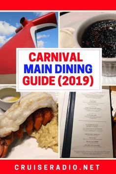 the carnival main dining guide is out now and it's ready to be eaten