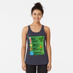 St Patricks Day Celebration । Irish Green Party Celebration In Ireland । Trending Racerback Tank Top Dad Day, Funny Fathers Day, My Father