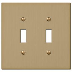 Elan Brushed Bronze Cast - 2 Toggle Wallplate - Wallplate Warehouse Farmhouse Traditional, Brushed Bronze, Traditional Modern, Modern Coastal, Home Upgrades, Switch Plate Covers, Transitional Decor, New Living Room, Black And Brass