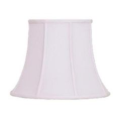 a white lamp shade on a white background