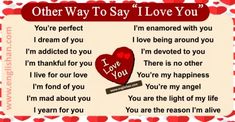 a valentine poem with hearts on it and the words i love you written in red