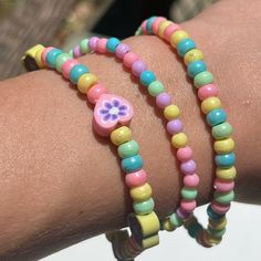 Candy Hearts Colors! Cute Heart-shaped Beaded Friendship Bracelets, Cute Multicolor Spring Jewelry, Sweet Multicolor Bracelet Jewelry, Playful Colorful Jewelry With Heart Beads, Cute Heart-shaped Bracelets With Colorful Beads, Cute Multicolor Heart Bracelet For Gift, Cute Heart-shaped Bracelet With Colorful Beads, Cute Multicolor Heart Bracelet Gift, Cute Colorful Spring Jewelry