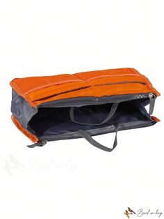 BirdinBag - Versatile, Multi-pocket Orange Makeup Bag Insert - Convenient storage Functional Cosmetic And Toiletry Storage For Everyday Use, Practical Rectangular Travel Accessories With Zipper Pocket, Practical Rectangular Travel Accessories With Zipper, Functional Cosmetic And Toiletry Pouch, Functional Travel Cosmetic Pouch, Functional Travel Cosmetic Storage Pouch, Functional Travel Cosmetic And Toiletry Pouch, Practical Cosmetic Bag With Removable Pouch, Practical Travel Accessories With Functional Pockets For Daily Use