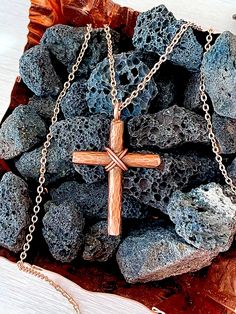 "Make your man feel special and protected with this handsome copper cross. Handmade from scratch, hand cut, hammered and wire wrapped with authentic materials including solid copper. The hammered technique with the wire wrapping gives this cross an ancient look. Cross hangs from a copper color stainless steel diamond cut chain in your choice of length. Cross pendant measures approximately 1 5/8\"x 1 1/4\" Necklace not intended for children due to small parts." Make Your Man Feel Special, Cross Necklace Mens, Cross Necklace For Men, Mens Cross Necklace, Necklace Mens, Necklace Cross, Mens Crosses, Men Gifts, Christian Jewelry