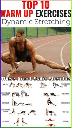 the top 10 warm up exercises for dynamic stretching