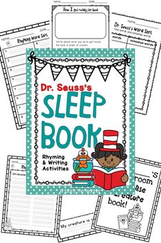 dr seuss's sleep book with pictures and instructions for reading the books to children