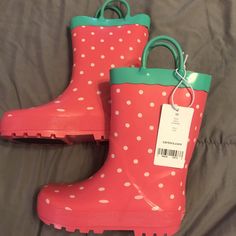 Nwt Carters Strawberry Rain Boots Girls 11 Toddler Brand New With Tags Carters Easy Pull On And Off Strawberry Rain Boots Girls 11 Toddler 11t Pink Boots With White Berry Berries Seeds On Them And Green Stem Handles Matching Coats Listed Soon Easter Passover Spring Days Rainy Rain Rainwear Strawberries Fruit Fruits Spring Non-slip Round Toe Boots, Spring Rain Boots With Round Toe, Spring Round Toe Rain Boots, Cute Non-slip Winter Boots, Casual Summer Rain Boots With Round Toe, Cute Pink Boots With Round Toe, Casual Round Toe Rain Boots For Summer, Pink Round Toe Boots For Summer, Summer Pink Round Toe Boots