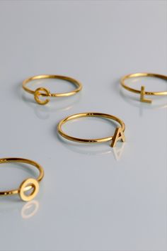 NEW 18K Gold PVD Coated Stainless Steel Initial Stacking Rings! Order wholesale personalized jewelry like these stunning Initial Rings at wholesalejewelrywebsite.com #wholesalejewelry #initialrings #stackingrings #jewelrymaking #jewelrystore #jewelrytrends #personalizedrings #letterrings #jewelry #jewelryinspo #trendingjewelry #2023jewelrytrends Initial Rings, Initial Ring, Personalized Rings, Jewelry Inspo, Stacking Rings, Jewelry Trends, Wholesale Jewelry, Personalized Jewelry, Jewelry Stores