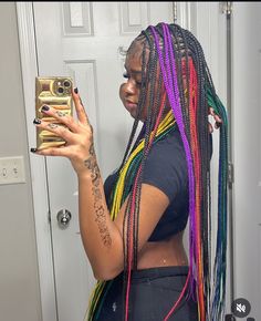 Sleek Ponytail Hairstyles, Colored Hair Extensions, Messy Braids, Fulani Braids