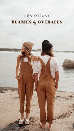 Matching Couple Outfit, Brown Jumpsuit, Brown Jumpsuits, Lagenlook Style, Slouchy Beanie Hat, Hippie Style Clothing, Hipster Outfits