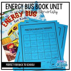 Are you looking for a new book to introduce students to?  The Energy Bus for Kids is a great story about choosing positivity.  (It's so great it even has an adult version.)This book unit provides activities for students that accompany the reading of this book and the implementation of positive thinking.The unit includes:Positive Thoughts Sort (2 versions:  one coloring, one cut & paste)Positive Thoughts Thinking MapDream Big OrganizerWhat is a bully sort?Ways to Show Love (Kindness)How am I Thinking Map, Activities For Students, Ways To Show Love, Student Activities