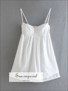 Women White Cotton Corset Bodice Cami Strap Mini Dress with Lace detail Beach Style Print Bra Corset, Corset Style Dresses, Cotton Corset, White Lace Bra, Mini Cami Dress, Corset Mini Dress, Backless Mini Dress, Lace Corset, Embroidery Lace