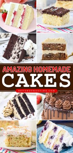 the ultimate guide to amazing homemade cake's for every taste and tasteful occasion