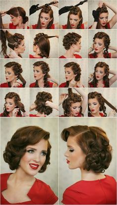 15 Different Hairstyles That Are Easily Obtained Even By The Average Women Who Have No Skills To Make Their Hair 1930s Hair, Easy Updo Hairstyles, Dapper Day, Athletic Hairstyles