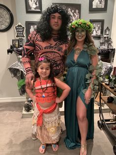 Barbie Trio, Trio Costume Ideas, Moana Halloween Costume, Moana Birthday Decorations, Moana Birthday Outfit, The Best Trio, Moana Birthday Party Theme, Moana Theme Birthday