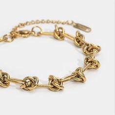 Make a statement at your next event with this gorgeous Zoey Chain Link Bracelet. Designed to keep you on-trend and ready for any occasion. Gold-plated Stainless steel Length: 6.3in (+ 2in adjustable) Hypoallergenic, lead & nickel free If you aren't in LOVE with your purchase, please let us know within 30 days of receiving your item, and you'll receive a stress-free refund. Adjustable Chain Link Gold-tone Bracelet, Adjustable Gold-tone Box Chain Bracelet, Gold-tone Adjustable Chain Bracelet For Party, Trendy Gold Bracelets With Box Chain, Trendy Gold Resizable Chain Bracelet, Gold-tone Party Bracelet With Adjustable Chain, Party Gold-tone Bracelet With Adjustable Chain, Adjustable Chain Link Metal Bracelet, Adjustable Metal Chain Link Bracelet