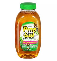 pine sol multi - surface cleaner with aloey, 32 floz bottle on white background