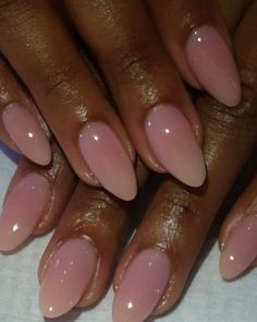 Milky Nails, Pink Ombre Nails, Shaped Nails, Rose Nails, Almond Acrylic Nails, Neutral Nails, Girls Nails, Minimalist Nails