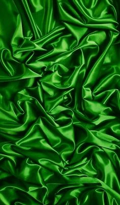 the green fabric is very soft and shiny