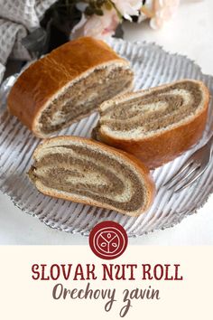 a close up of a loaf of bread on a plate