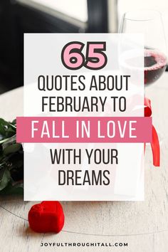 Quotes about February with love photo