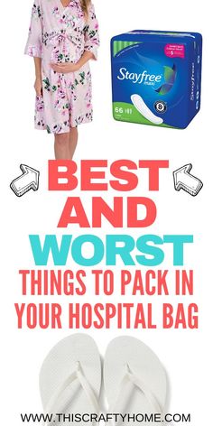 the best and worst things to pack in your hospital bag, including slippers, wipes, and more