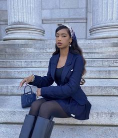 Off Duty Princess, Samira Ahmed Outfits, Aesthetic Lawyer Outfits, Black Woman Corporate Aesthetic, Bougie Outfits Black Women, Winter Graduation Outfit College Classy, Lawyer Aesthetic Outfit, Hyper Feminine Outfits Black Women, Black Feminine Outfit Winter