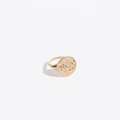 Whether you wear it as an expression of self-love or a celebration of love, the Rose Coin is the universal symbol for strength and courage. Wear it as a daily reminder to always buy the damn roses 🌹 Details: ☞ 17mm in diameter face ☞ Available in 14k gold or sterling silver ✨ ☞ Tapered band ☞ Designed & made in Vancouver Symbolic Rose Gold Promise Jewelry, Symbolic Rose Gold Promise Rings, Symbol For Strength, Die Rose, Symbols Of Strength, Signet Rings, The Rose, Daily Reminder, Signet Ring